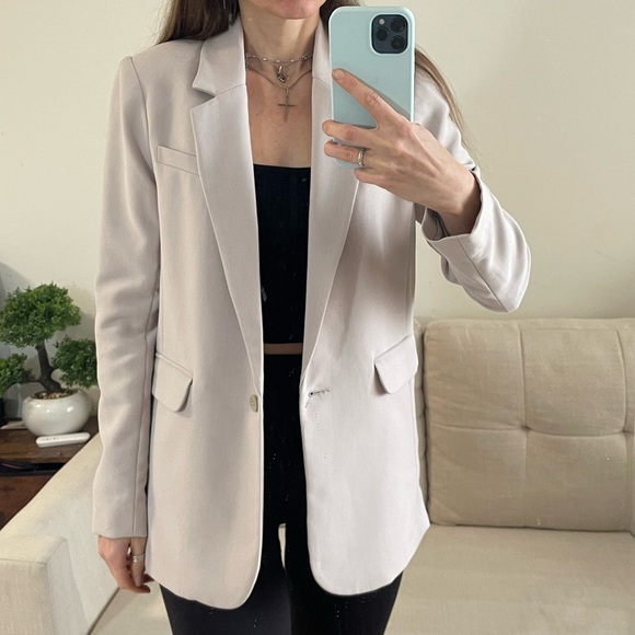 Abercrombie & Fitch Blend Single Breasted Blazer – Beige – Size XS - Picture 6 of 6